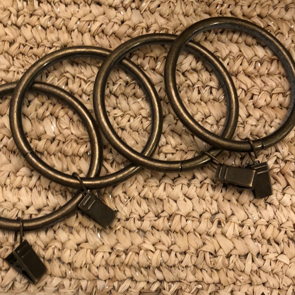 2.5” Antique Brass Curtain Rings